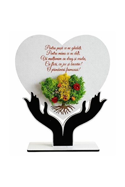 OEM Ramă pentru profesori sau educatori cu licheni, 15x18 cm