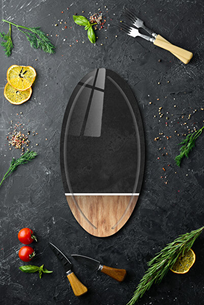 Decorita Γυάλινη πιατέλα - Τυρί - Πιατέλα παρουσίασης |   Νόξγουντ |   35 εκ....