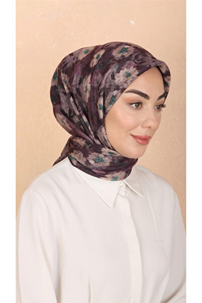 locella Lo'cella Pamuklu Soft Eşarp 4545-4 Mürdüm