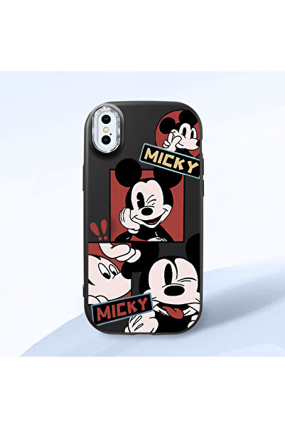 ucuc iPhone XS Max Uyumlu Darbe Emici Kamera Korumalı Siyah Silikon Kılıf Mic...