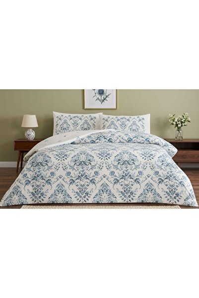 Taç New Season Ranforce P Cotton U Double Duvet Cover Set Elvar Blue