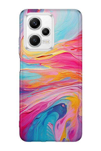 lelia حافظة هاتف شفافة متوافقة مع Poco X5 5G مطبوع |   مجموعة: سلسلة باستيل ب...