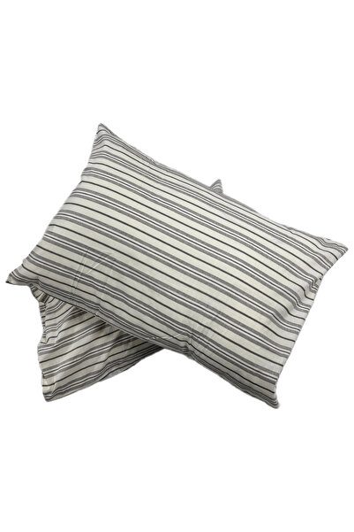 Clasy Ranforce 100% pamuk 2 komada Jastučnica Prugasto sivi uzorak