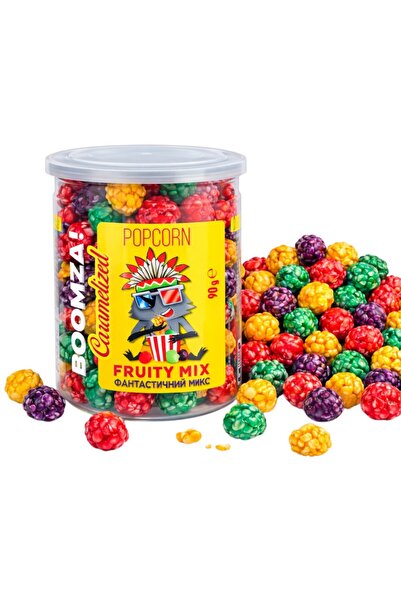 UkrainaSHOP Popcorn Caramelizat Crocant FRUITY MIX 90 g