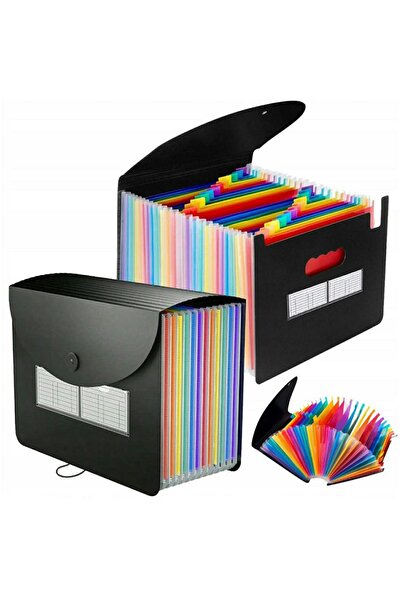 zola Foldable A4 document organizer, 25 compartments with labels, Stretchy fl...