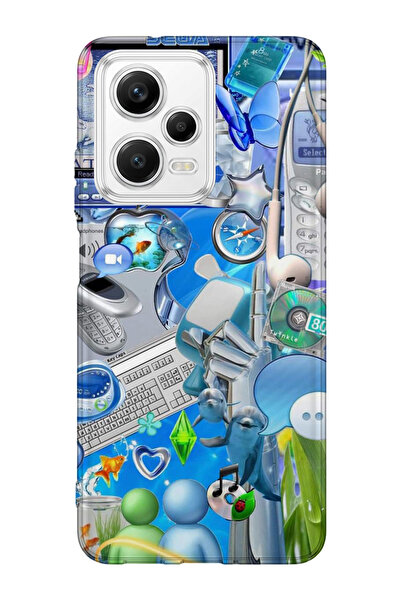 lelia حافظة هاتف شفافة متوافقة مع Poco X5 5G مطبوع |   مجموعة: إيرو جلاس ميراج