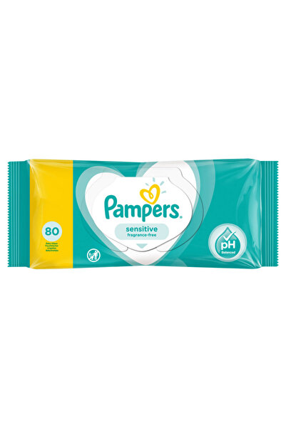 Pampers Șervețele umede Sensitive pentru copii, 80 buc.
