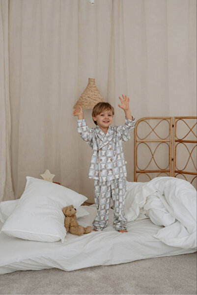 Oh La La Koala For Little Ones pisică cu model detaliu la guler Set de pijama...