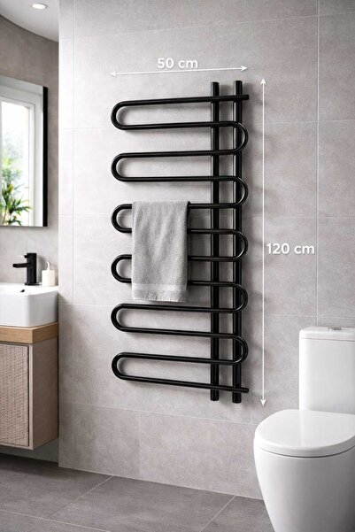 WEBER ÇELİK 600*1200 ANTRASİT SİYAH DİKEY RADYATÖR HAVLUPAN ISITICI 1. KALİTE...