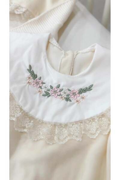 Momercy Flower Love Flower Embroidered Baby Girl Hospital Release Set of Five