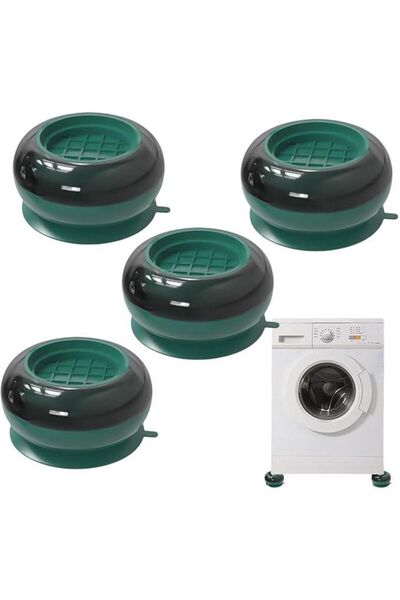 zola Set 4 picioruse antivibratie masina spalat, 72x40 mm, verde