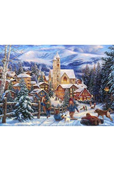 Grafika Puzzle 500 pieces - Chuck Pinson: Sledding To Town (Grafika-F-32300)