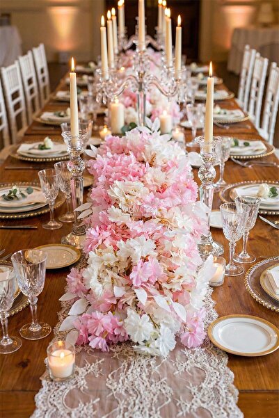 Yapay Çiçek Deposu Düğün Nişan Söz Masa Çiçeği Hazır Tag Çiçeği Pastel Serisi...