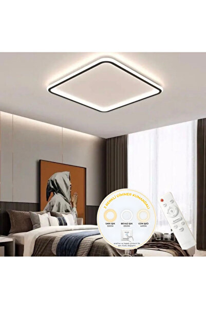 Vonalight Desıng Project 60x60 kare, plafonyer, kumandalı, 3 ışık, siyah ön ş...