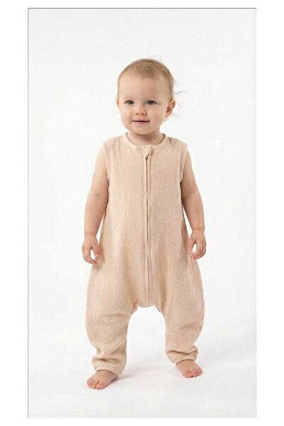 PRICHINDEL Geantă de dormit cu umplutură, muselină, cu picioare, crem