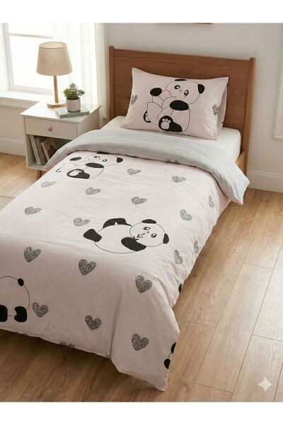 Mercury Bed Sheet with Elastic Band Single Duvet Cover Set