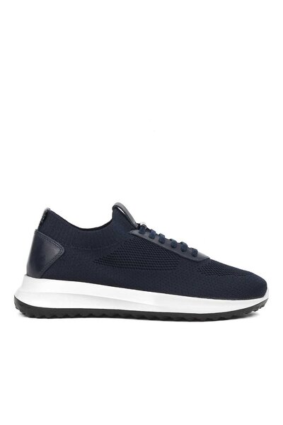 Celal Gültekin Erkek Lacivert Kalın Tabanlı Deri Sneaker