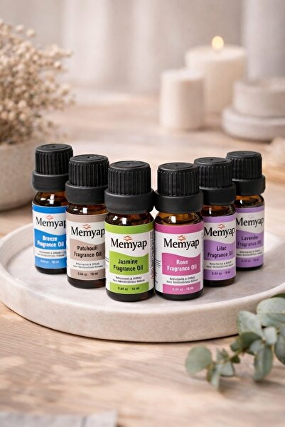 memyap 6’lı Karışık Esansiyel Yağ Seti - 10 ml x 6 Adet Popüler Buhurdanlık v...