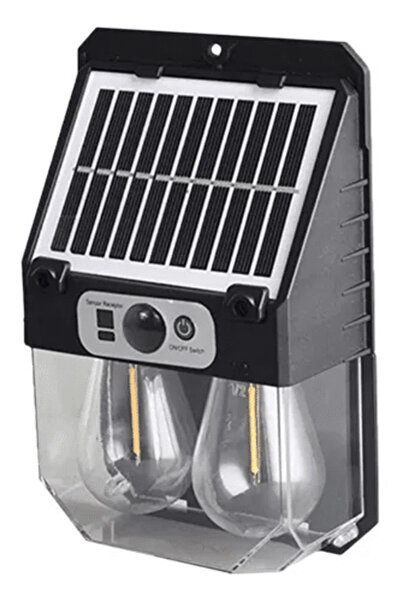 Z-Tools Επιτοίχιο φωτιστικό, Διπλό ηλιακό LED, αισθητήρα κίνησης και τηλεχειρ...