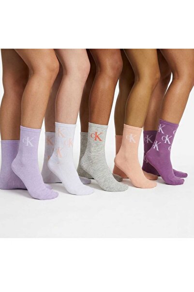 NoNameStore7 CK-Șosete lungi, pachet de 5, amestec de bumbac, Multicolor, One...