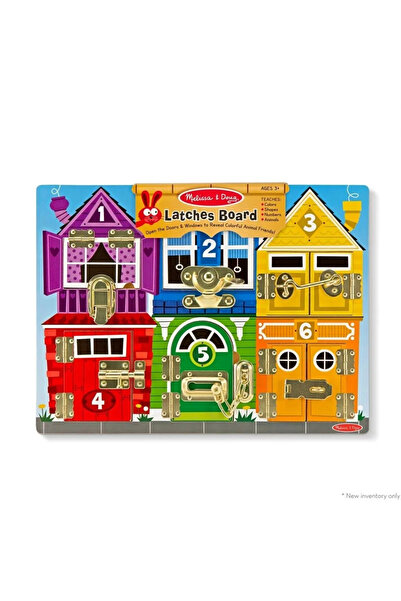 Spin Masters MELISSA AND DOUG LEARNING SET WOODEN LATCH BOARD