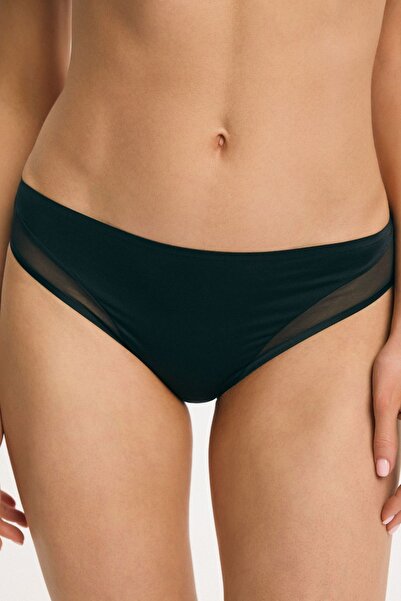 ESOTIQ Chiloți clasici pentru femei, din poliamidă fină, cu detalii din plasă...