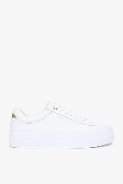 Tommy Hilfiger Women's Platform Sneakers Tumbled Ltr Shoes Fw0Fw09018Ybs