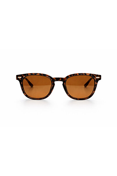 CLAREX Jose Leopard Brown Glass Unisex Sunglasses