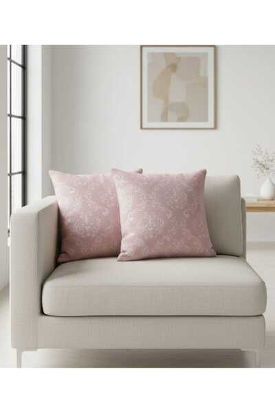 maison linden Welsoft Fleece Embossed Cushion Set of 2 40X40 Padded g Invisib...