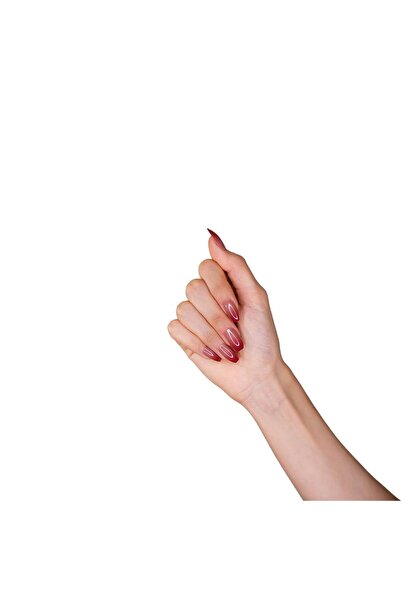 private house Self-adhesive artificial nails - glossy ombre color - cuff shap...