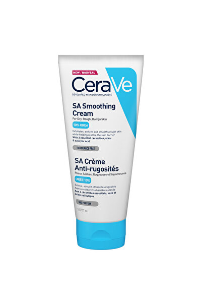 CeraVe Ενυδατική και απολεπιστική κρέμα σώματος SA για ξηρό, τραχύ, με ανωμαλ...