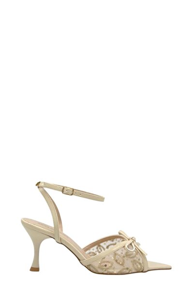 Moulin Shoes فستان سهرة تول مع إكسسوارات فيونكة بيج للنساء حذاء بكعب
