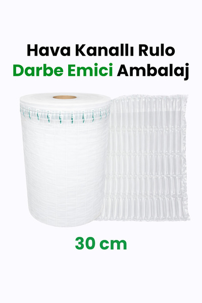 My Bilsan Airbed Rulo - Hava Kanallı Ambalaj 30 cm x 100 Metre – Airbag Çanta...