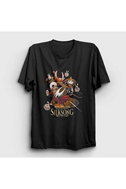 Presmono Unisex Black Poster Hollow Knight Silksong T-Shirt 608757Tt