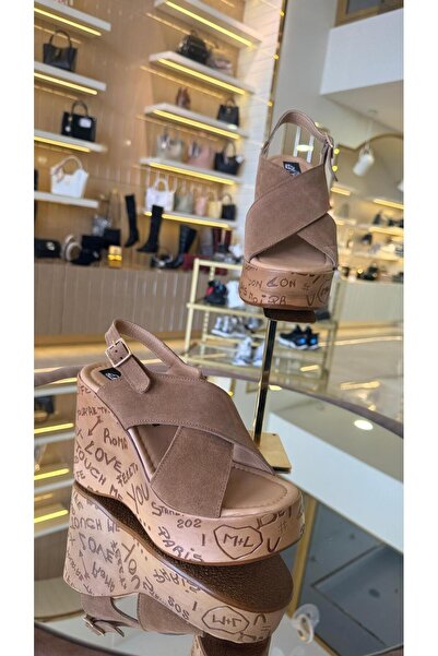 KRISTE BELL Imported D Wedge Heel S Suede H Genuine Leather S Sandals -0812-54