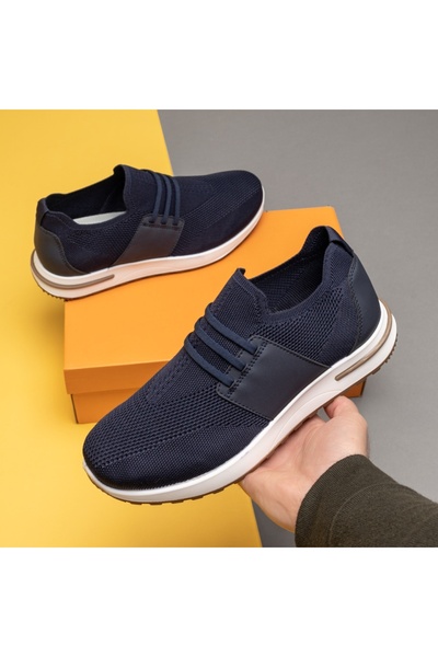 Modlet.ro Men's blue sneakers with elastic laces MOD14206