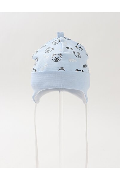 MiniKids Children's hat, multi bears, blue