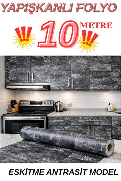 Renkli Duvarlar 67cm X 10 Meters 1 Piece Adhesive Roll Antique Patterned Mode...