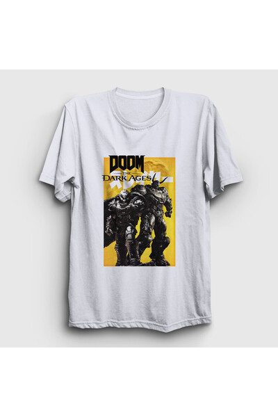 Presmono Poster alb unisex Doom The Dark Ages tricou 608683tt