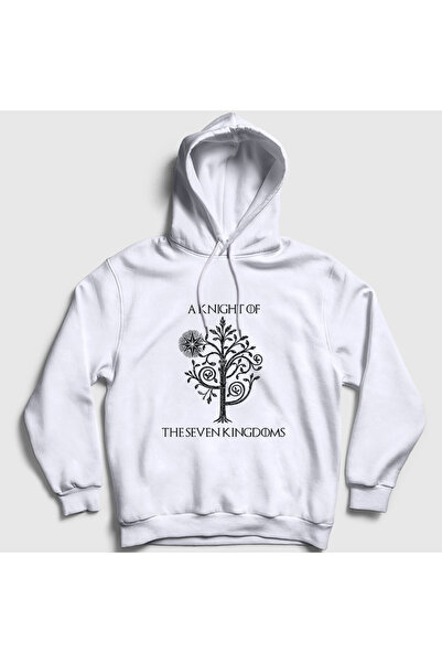 Presmono Unisex White Tree a Knight of the Seven Kingdoms Hooded Sweatshirt 6...