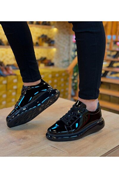 Parlak Bağcıklı İthal Taban Ayakkabı
