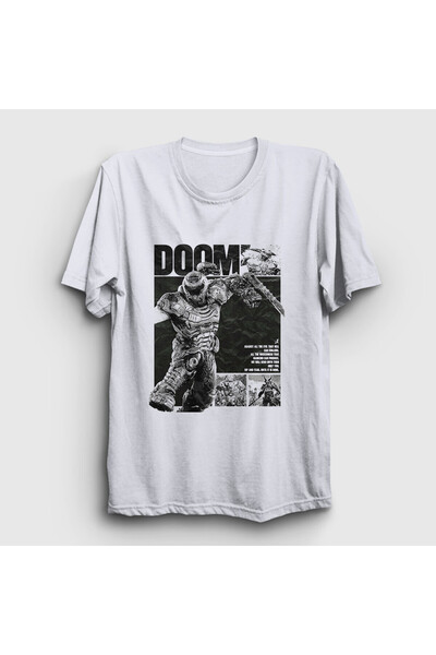 Presmono Unisex Alb Doom Slayer Doom The Dark Ages tricou 606663tt