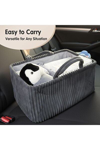 Generic Baby Diaper Caddy Nursery Storage Bin and Car Organizer for Diapers a...