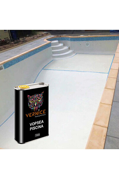 Vernice Vopsea albă pentru piscină 1 KG