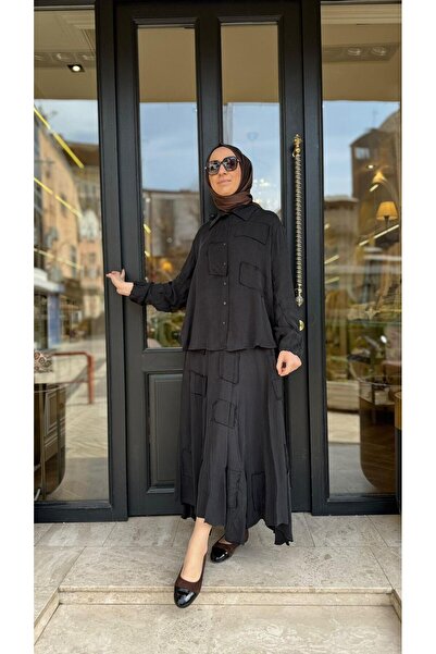 MissWhence Skirted Shirt Suit 39304