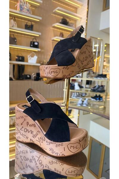 KRISTE BELL Imported D Wedge Heel S Suede H Genuine Leather S Sandals -0812-54