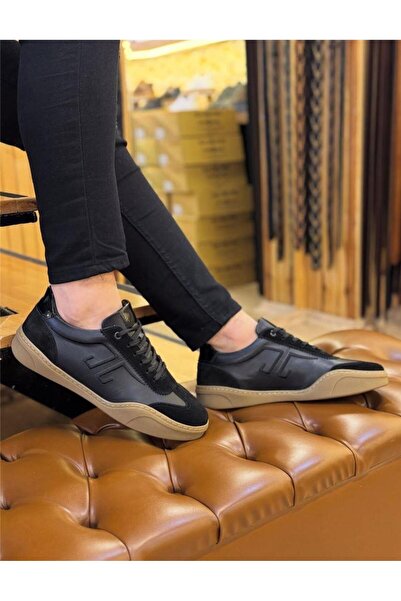 Parlak Ekru Hakiki Deri Günlük Ayakkabı