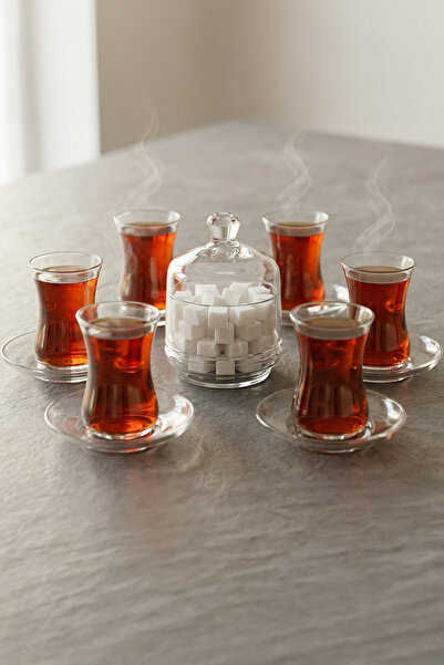 12 Parça Çay Seti + Şekerlik 115 ml
