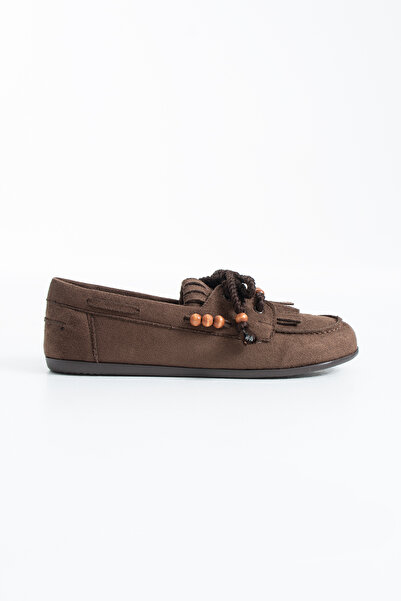 Siena Shoes Haze Γυναικεία Αξεσουάρ Μπαλαρίνες Loafer Καφέ Σουέντ