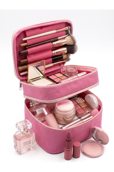 NS reliable cu două straturi Captain Travel Makeup geantă în cu două straturi...